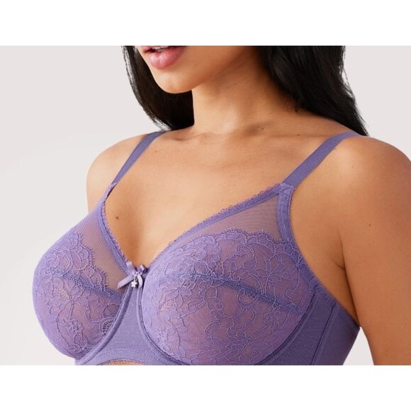 Wacoal Retro Chic Full Figure Lace Underwire Bra 855186 size 38DD - Picture 1 of 11